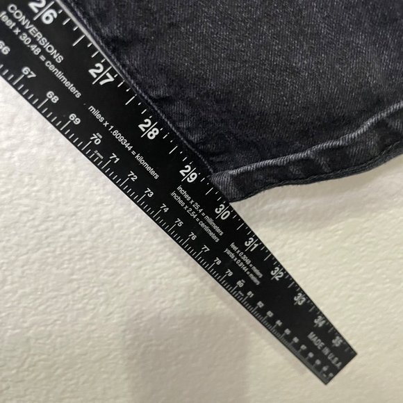 Flint and Tinder Mens Bottoms Size 34 Faded Black Straight Tapered Denim Jeans - Picture 8 of 15